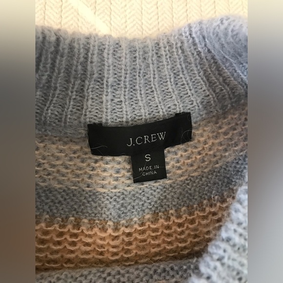 J. Crew Fair Isle yoke puff-sleeve sweater women's size S - Picture 3 of 11